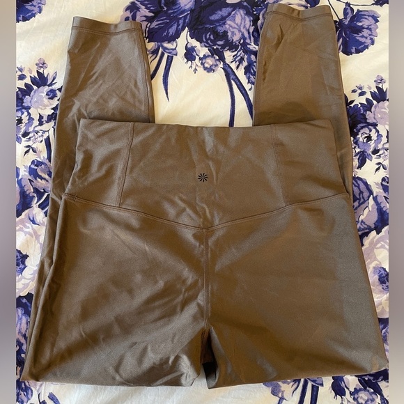 NWOT Athleta Elation Shine Tights in Coffee House - Picture 2 of 6